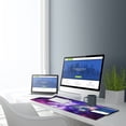 thumbnail image 6 of Desk Mat, Gaming Mouse Pad, Extra Large Mouse Pad, Waterproof XL Extended Mouse Pad with Stitched Edge, Non-Slip Large Ergonomic Mouse Pad for Computer Laptop, 31.5"x15.7" x 0.12", Galaxy, 6 of 6