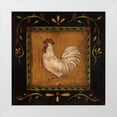 thumbnail image 1 of Lewis, Kim 15x15 White Modern Wood Framed Museum Art Print Titled - Square Rooster Left, 1 of 4