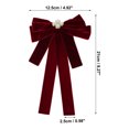 thumbnail image 3 of Unique Bargains Bowknot Ribbon Bow Brooch Neck Tie Light Red, 3 of 6