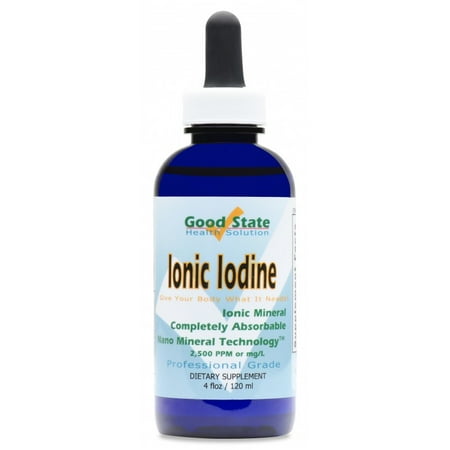 Good State Liquid Ionic Minerals - Iodine - (4 drops equals 500mcg per serving, 600 servings) (4 fl (Best Way To Take Iodine Drops)