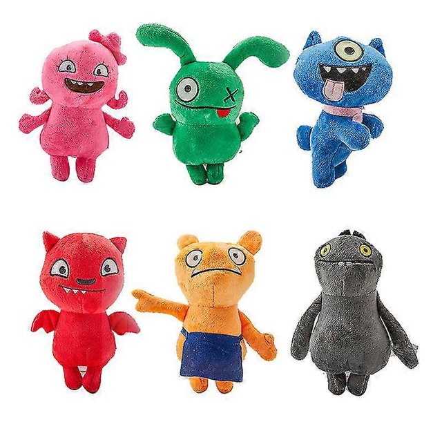 Paquete de 6 muñecos feos de peluche creativos de monstruos para niños, regalos de Halloween y Navidad.