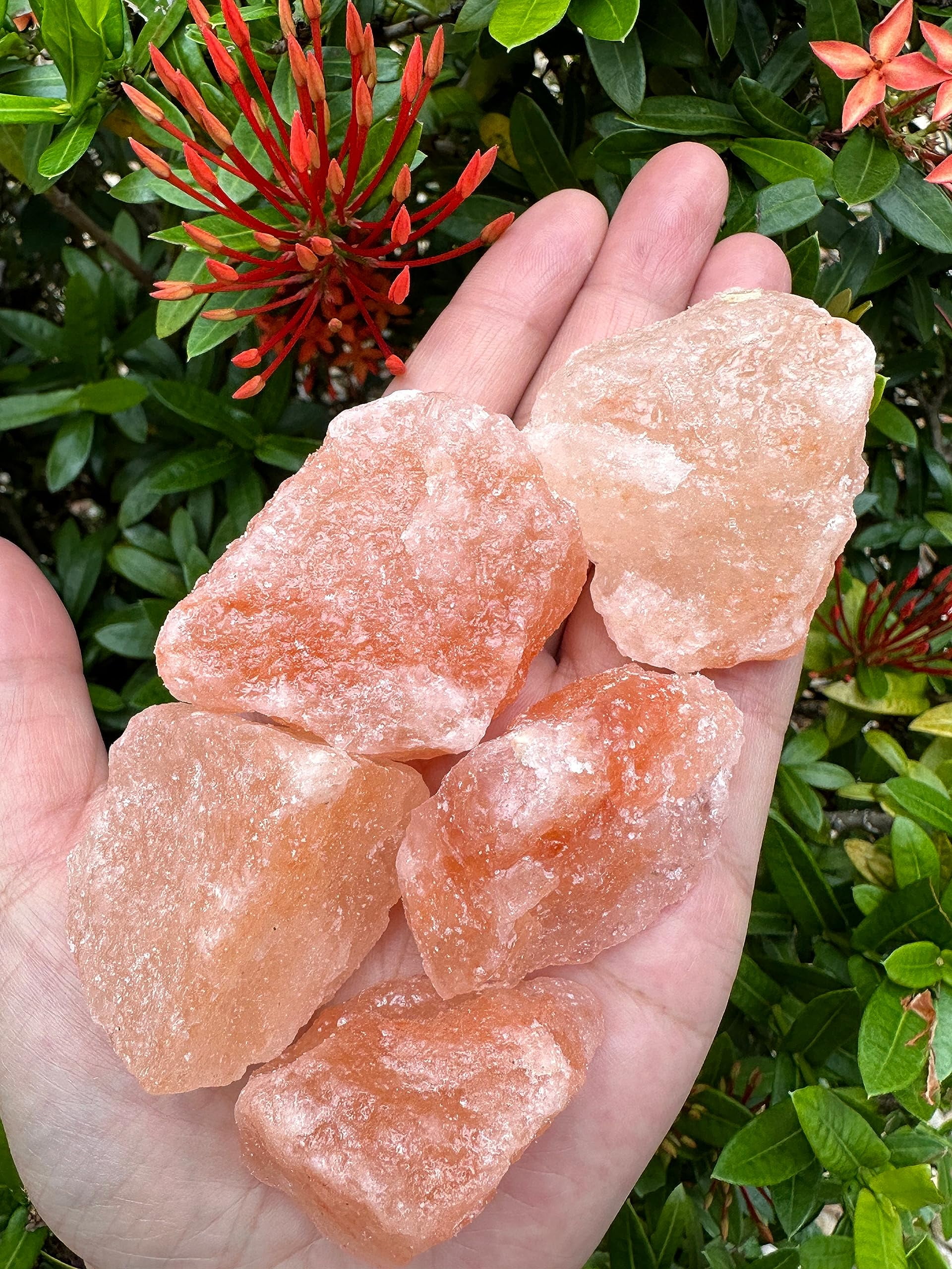 5 Pounds Natural Himalayan Salt Chunks, Large Himalayan Salt Rough Crystals, Chunky Crystals, Pink Sea Salt, Crystal Rocks