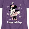thumbnail image 3 of Disney - Minnie Happy Holidays - Toddler & Youth Girls Short Sleeve Graphic T-Shirt, 3 of 5