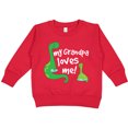 thumbnail image 2 of Inktastic My Grandpa Loves Me Dinosaur Toddler Sweatshirt, 2 of 4