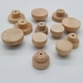 thumbnail image 5 of Tirador de madera para muebles, gancho de madera de un solo orificio, tirador de madera con forma de hongo de loto, tirador de cajón para puerta y ventana, accesorios de madera, 5 of 5