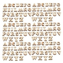 Worgeous 200Pcs DIY Wooden Letters Unfinished Wood Alphabet Cutouts Decorative Wood Letters Wood Appliques