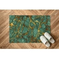 thumbnail image 5 of Green And Gold Marble Rug, Gold Marble Rugs, Classic Rug, Marble Rugs, Green Rug, Customs Rug, Office Decor Rugs, Easy To Clean Rug, 2.6'x6.5' - 80x200 cm, 5 of 8