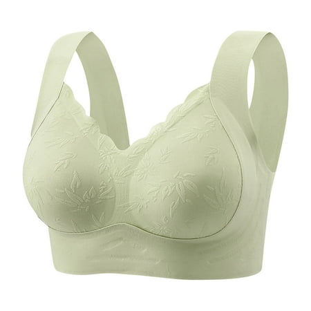 Summer Savings Akafmk Plus Size Womens Bras  Push Up Bras for Women  Women s Nursing Bra Maternity Sleeping Underwear Large Size Large Cup Underwear Women Daily Bra Green XL
