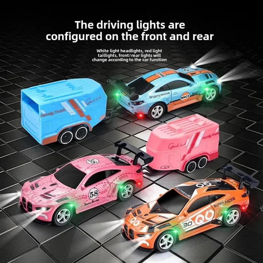 AIGIA 1:64 Mini Alloy Remote Control Car 4WD Drift Wireless Remote Control Racing Car Model APP Remote Control Racing Car Toy Gift