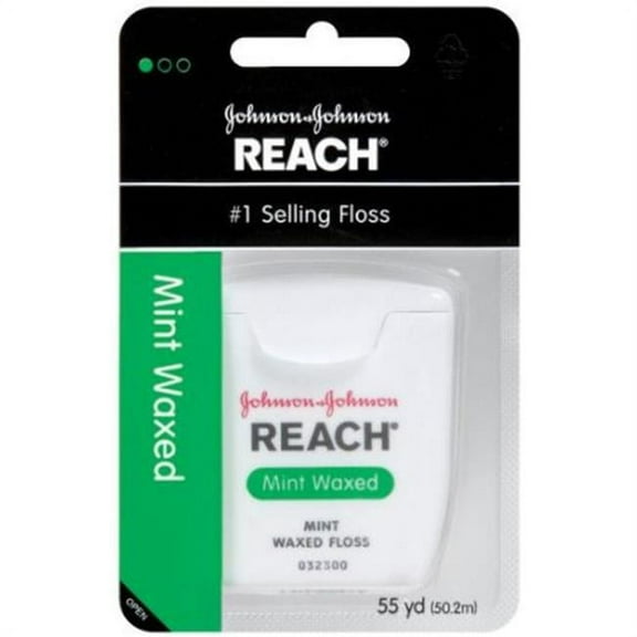 Reach Dental Floss, Mint Waxed -6 per Case