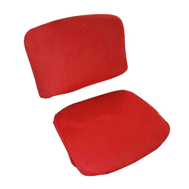Funda de silla de oficina elástica Sunnimix diseño dividido rojo vino 1 juego