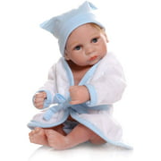 10inches 26cm Mini Realistic Mohair Silicone Vinyl Full Body Reborn Newborn Baby Premie Dolls Cute Small Collectible Doll Washable for Boy
