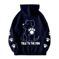 thumbnail image 5 of Cute Dog Graphic Hoodies for Women 2025 Funny Talk To The Paw Hooded Sweatshirt with Pockets Y2K Pullover Tops, 5 of 6
