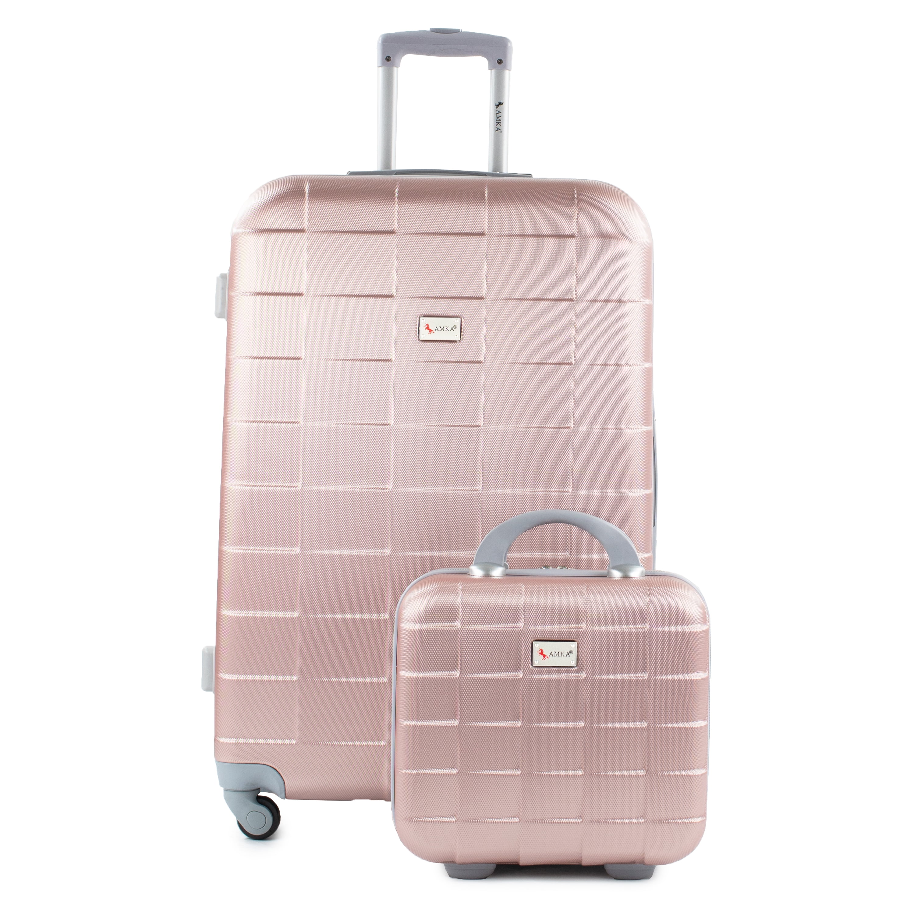 Palette 2Piece 28"/14" Cosmetic Hardside Luggage Set, Rose Gold