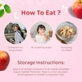 thumbnail image 4 of So Natural Freeze Dried Apple Slices, Non-GMO Gluten Free and Vegan-Friendly Fruit Snacks with Light Crunchy On The Go Snacking Kids Adults Lunchbox Lunch Travel Pantry Stock 0.6oz Pack of 3, 4 of 6
