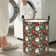 thumbnail image 5 of Balery Merry Christmas Cesta de ropa redonda con asas, impermeable, independiente, para ropa, juguetes, dormitorio y familia-Small, 5 of 6