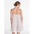 thumbnail image 4 of Joyspun Women’s V Neck Woven Sleep Chemise, Sizes XS-3X, 4 of 6