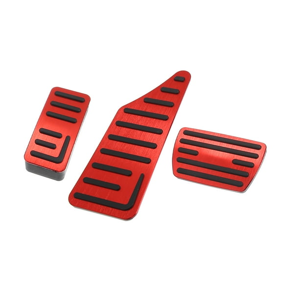 3 Pcs Car Gas Accelerator Brake Foot Rest Pedal Cover Pad for Honda HR-V 2021-2023 Antislip Red