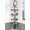 Black Shower Caddy with Mirror, variant on Shower Caddy Tension Pole - Gold Corner Shower Caddy Stainless Steel Bathroom Shower Organizer for Tub Tension Rod Corner Shower Shelves(22-114.2inch)