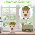 thumbnail image 2 of Flowerpots with Dish Ceramic, Animal Pot Ceramic Succulent Plant Pot Cactus Potted Planting Bonsai Pots Set, Flower Pots, 2 of 5