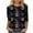 #33 Black, variant on PFRNLF Mardi Gras Shirts Women,Fashion Women's Casual Printed Round Neck 3/4 Sleeve T-shirt Fashionable Blouse Tops