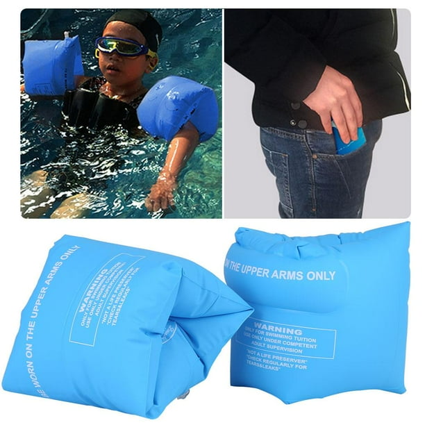 Mgaxyff Inflatable Swimming Arm, Swimming Arm Band,2Colors One Pair