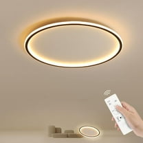 20in Led Ceiling Light,Flush Mount Ceiling Light with Remote,Dimmable Close to Ceiling Light Fixtures for Bedroom,Dining Room,Living Room,Balcony (Round)