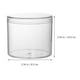 thumbnail image 4 of Frascos de almacenamiento redondos de plástico transparente con tapa, tarros de almacenamiento de miel y cereales reutilizables, 15 Uds., 4 of 4