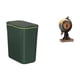 thumbnail image 1 of Contenedor de compostaje para residuos de cocina,Cubo de basura de cocina con tapa Cesta para compostaje,Figura de escritorio,Reloj de mesa con forma de globo terráqueo para decoración de, 1 of 8