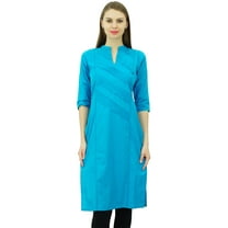 Phagun Women Cotton Straight Pintex Kurti Casual Summer Indian Ethnic Tunic Top