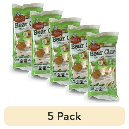 (5 pack) Cloverhill Apple Bear Claws | Individually Packaged | 12 Pack