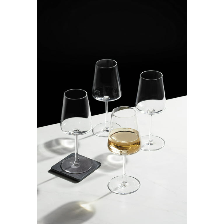 Sur La Table Bistro White Wine Glasses, Set of 4, Clear