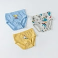 thumbnail image 2 of Akiihool Kids Underwear Boys Boys Cotton Boxer Briefs Dinosaur Toddler Kids Underwear 3 Pack(Sky Blue,5-6 Years), 2 of 4