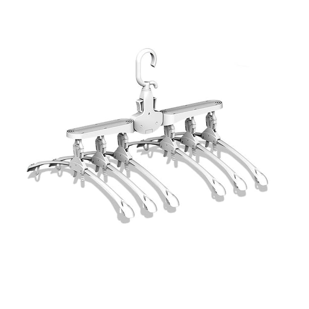 Bewildely Colgador de ropa multifuncional Colgador para el hogar Almacenamiento telescópico plegable que ahorra espacio Almacenamiento y organización del hogar Bewildely HA020121-00