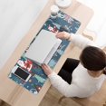 thumbnail image 3 of Long Mouse Pads for Desk,Dark Blue Christmas Santa Pattern Desk Mats on Top Of Desks, Desk Mouse Pad Extra Large with 3mm Non-Slip Base and Stitched Edge for Gaming,Office,Work,Home 31.5x11.8in, 3 of 5