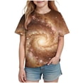 thumbnail image 6 of Gytharion Kids Boys Girls Tee Tops Fashion Casual Starry Sky Print Crew Neck Pullover T-Shirts Summer Soft Comfy Short Sleeve Blouses for Boys Girls, 3-14 Years, 6 of 7