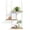 Rustic Brown, variant on Wall-mounted plant stand, three-tiered bohemian-style wall decoration plant stand, floating shelf, rope-woven vintage wooden storage rack, suitable for home bedrooms, kitchens, and bathrooms.