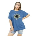 thumbnail image 5 of XCHQRTI Plus Size Daisy Women Tshirt Graphic Oversized Tees Short Sleeve Casual Tee, 5 of 9