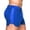 Blue, variant on Men Summer Shorts Hollow Mesh Drawstring Elastic Waist Solid Color Quick Dry Surfing Fitness Sport Fitness Shorts Daily Wear Beach Shorts -Black,M