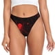 thumbnail image 1 of Balery Red Spider On The Web Tangas de Algodón para Mujer con Estampado – Ropa Interior Sexy, Transpirable, G-string-X-Large, 1 of 6
