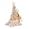 thumbnail image 1 of SHENMO Eiffel Tower Rhinestones Keyring Charm Pendant Purse Bag Key Ring Chain Keychain, 1 of 12