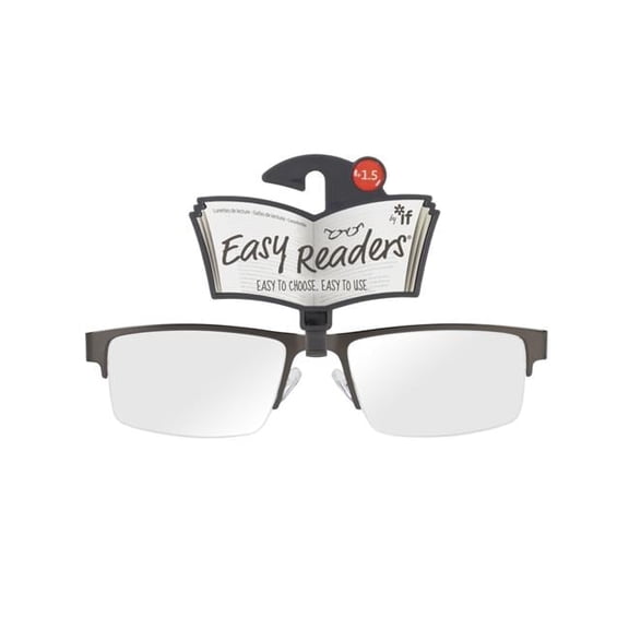 Easy Readers Half-Frame Metal Glasses, Plus - 1.5