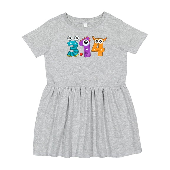 Inktastic Monsters Like Pi Pi Day Numbers Girls Toddler Dress