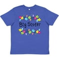 thumbnail image 3 of Inktastic Big Sister - bright flowers Youth T-Shirt, 3 of 5