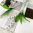 thumbnail image 3 of Simulated Lily of the Valley Flower Bouquets Set of 2 for Effortless Decoration, 3 of 6