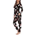 thumbnail image 3 of Renewold Christmas Pajamas Family Sets Ladies Cute Snowman Pj Sweatpants Top Size XL 2 Pack Cozy Up Indoor Workout Clothes Full-length Long Pjs Relaxed Nightwear, 3 of 5