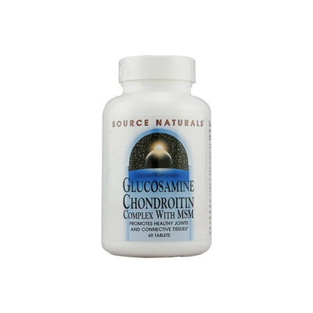 Glucosamine Chondroitin 60 Tablets - Source Naturals Source Naturals Glucosamine Chondroitin, 60 ea