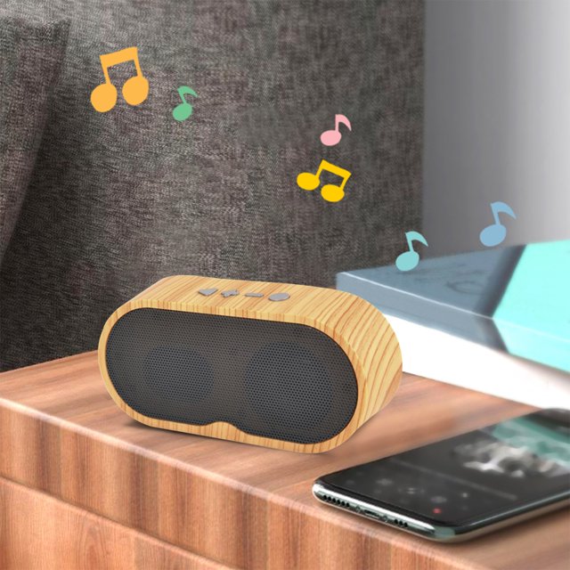 NARABB Bluetooth Speakers, Portable Soundbox True Wireless Stereo For Party, 10W Sound,Portable Wood Bluetooth Speaker