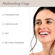 PÜR MINERALS 4-in-1 Pressed Mineral Makeup SPF 15 Powder Foundation with Concealer & Finishing Powder - Medium to Full Coverage- Cruelty-Free & Vegan Friendly, 0.28 Ounce Tan/TN6