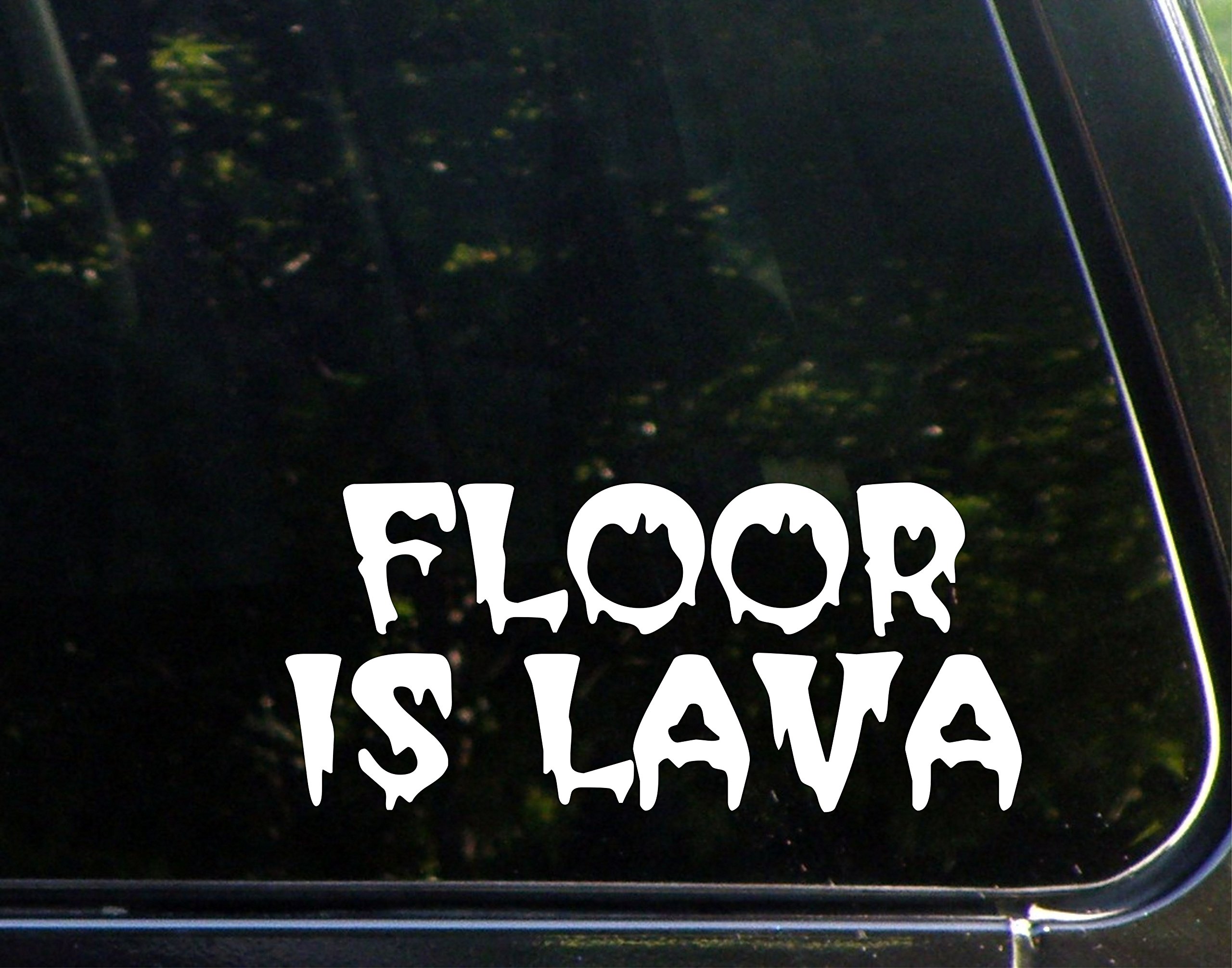 FLOOR IS LAVA 81/2" x 33/4" Vinyl Die Cut Decal/ Bumper Sticker